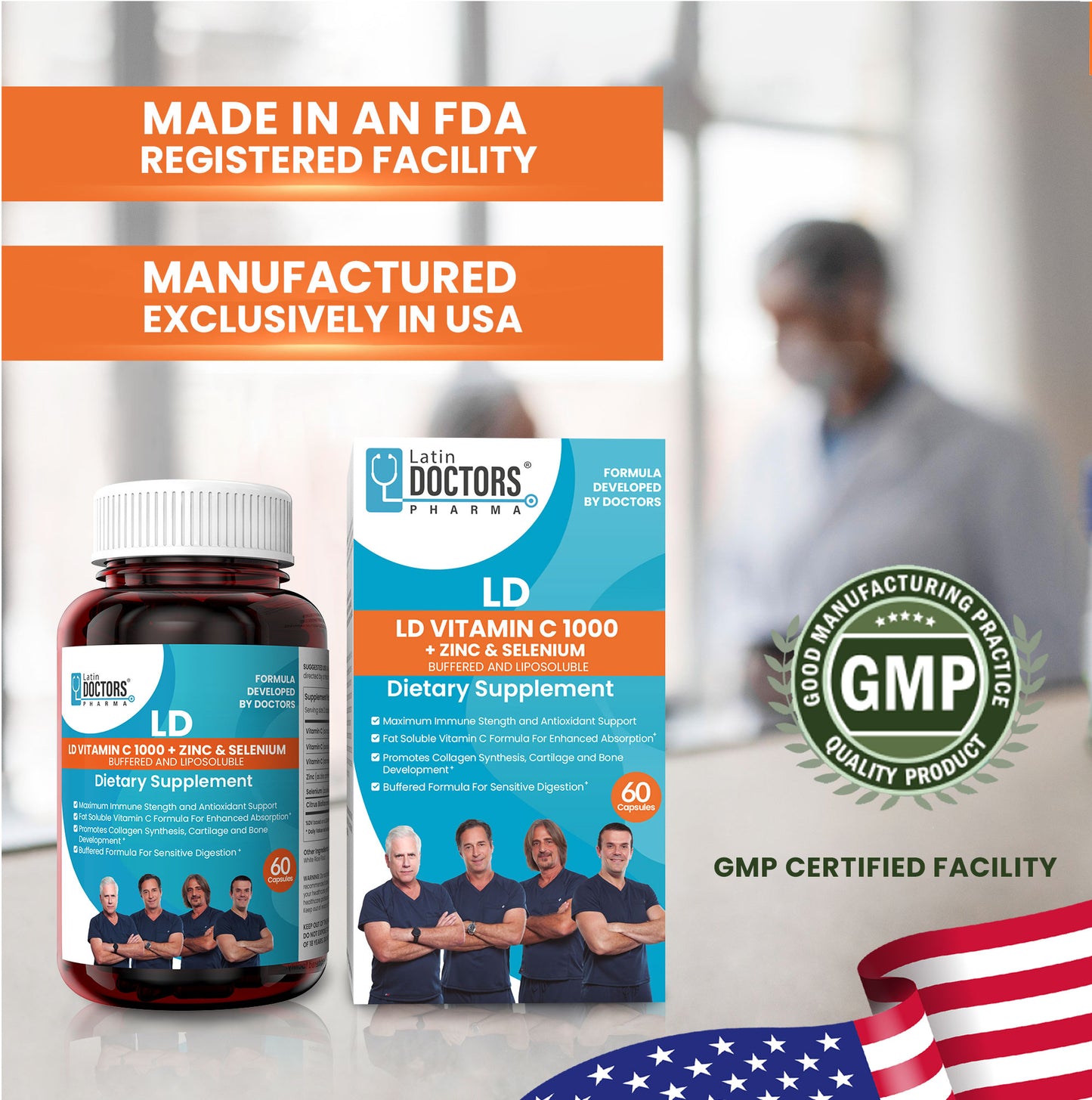 LD VITAMINA C 1000 + ZINC Y SELENIO