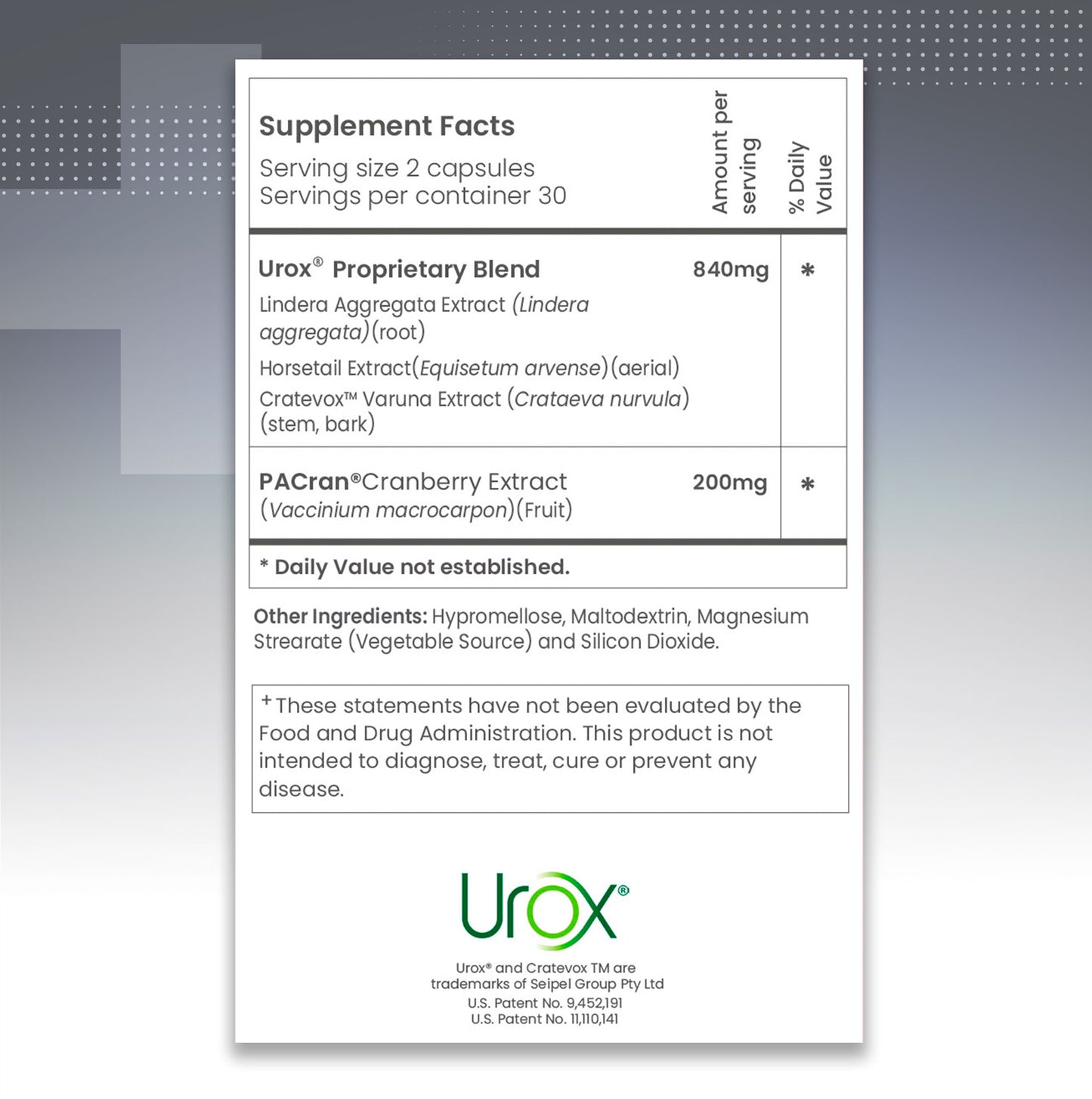 LD MAXIMUM BLADDER CONTROL